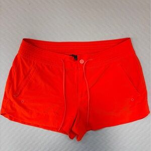 Athleta Bright Orange/Red Performance Hiking/Active Shorts Size 12